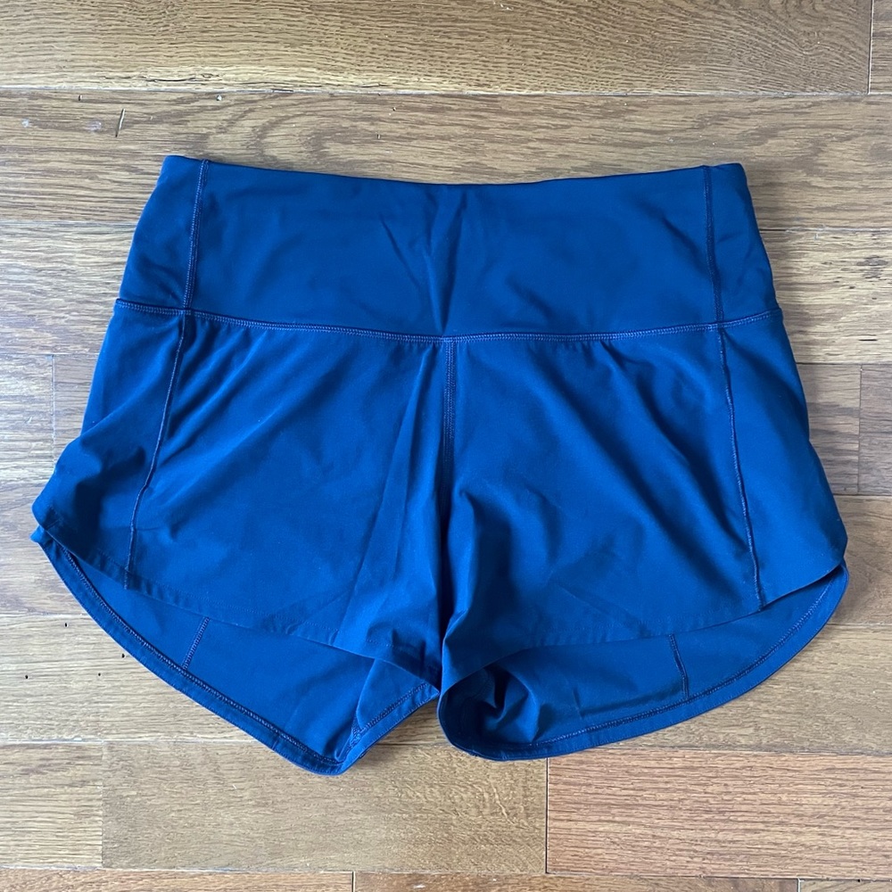 lululemon Speed Up High Rise Lined Short 4” True Navy Size 6